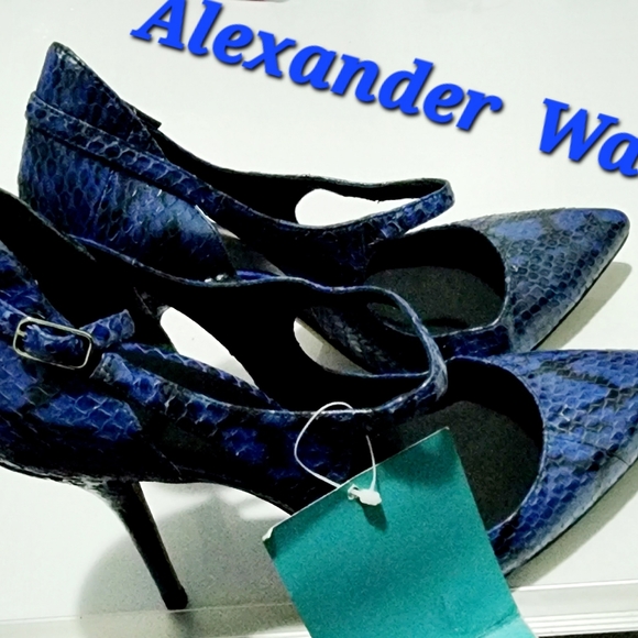 Alexander Wang Blue Snakeskin shoes - Picture 6 of 6